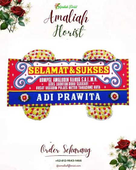 Papan Bunga Ucapan Selamat nias